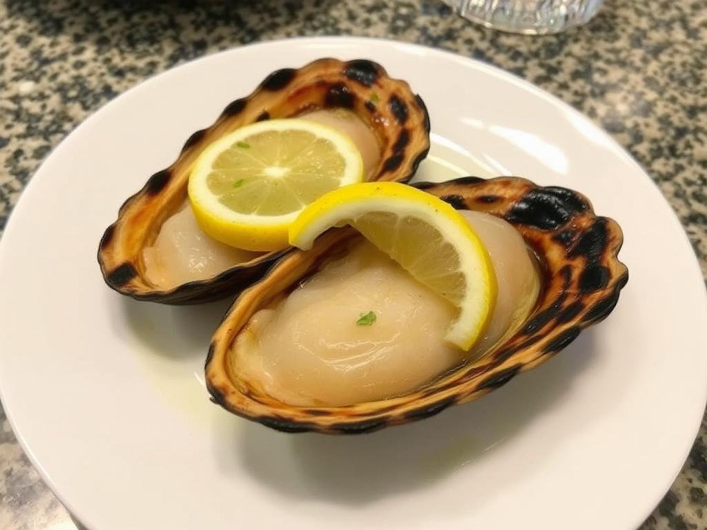 Abalone. 5. Grilled Abalone with Lemon Abalone. 5. Grilled Abalone with Lemon