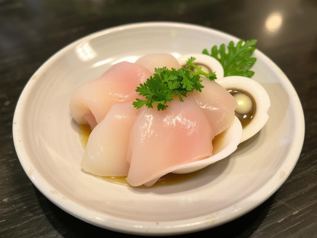 Abalone. 1. Abalone Sashimi Abalone. 1. Abalone Sashimi