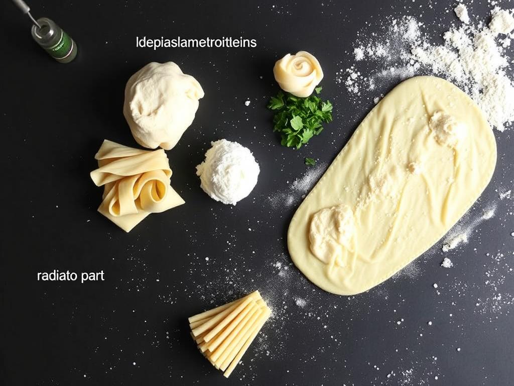 Pasta Radiatore. Dough and Ingredient Variations Pasta Radiatore. Dough and Ingredient Variations