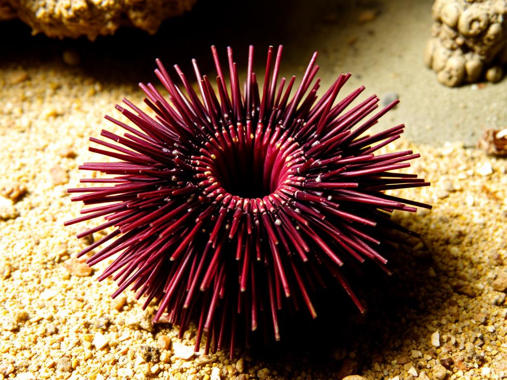 Sea urchin. Harms