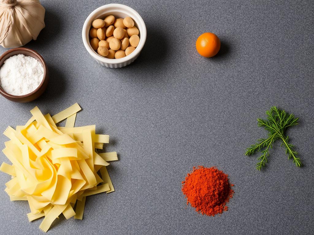 Pasta Concillione. Ingredients For Cooking Pasta Concillione
