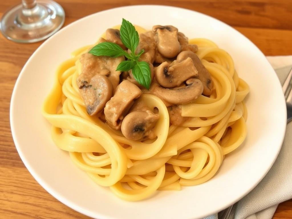 Pasta Campanello. 2. Campanello with Creamy Mushroom Sauce