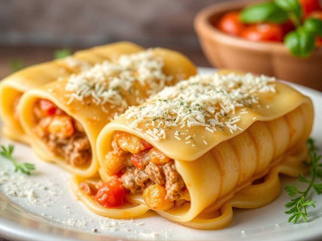 Pasta Concillione. Meat-Filled Concillione