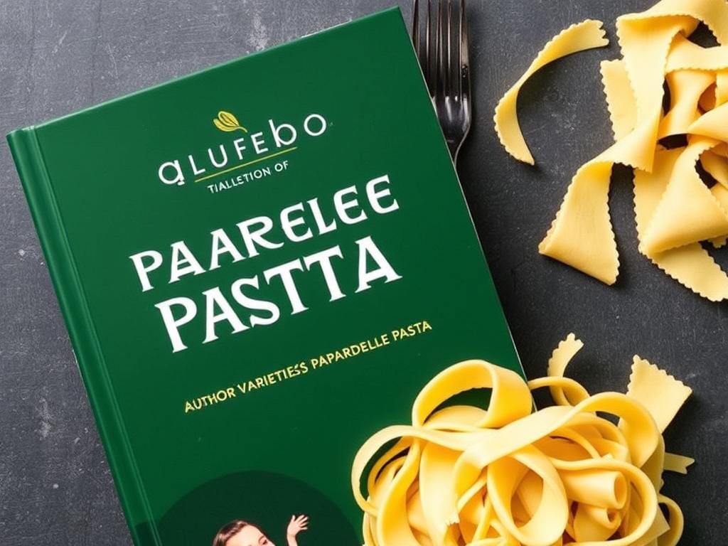 Pasta Pappardelle. Author's Varieties of Pasta Pappardelle from Chefs