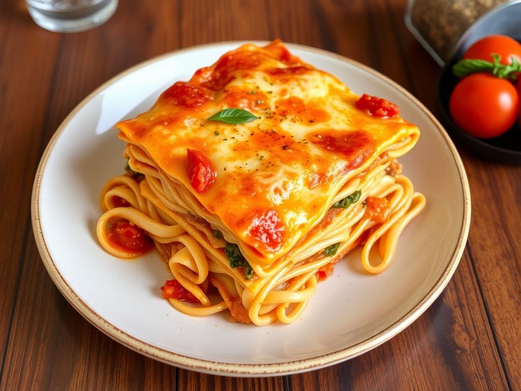 Pasta Lasagne. Middle East Pasta Lasagne. Middle East