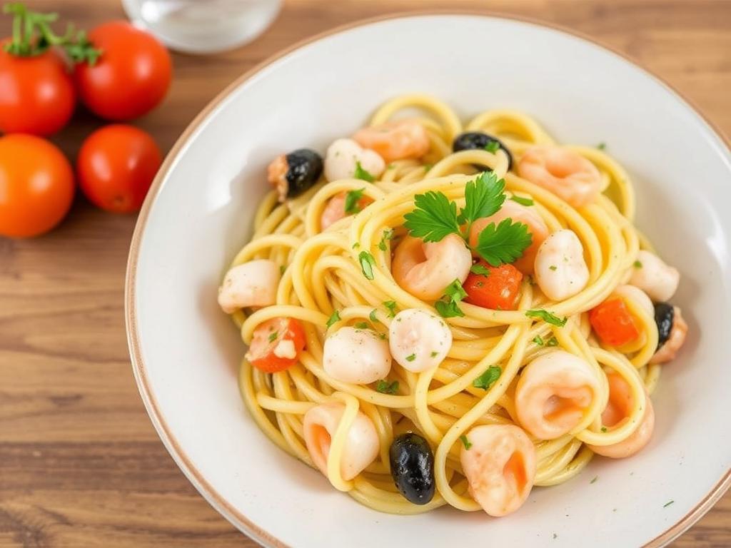 Pasta Concillione. 3. Seafood Pasta Concillione with Lemon and Parsley