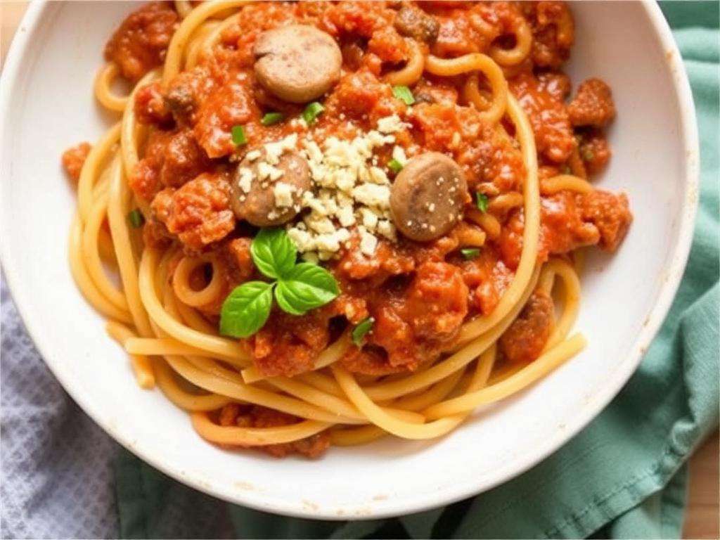 Pasta Bolognese. 3. Vegetarian Mushroom Bolognese