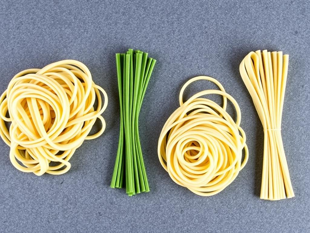 Pasta Tagliatelle. Author's Varieties of Pasta Tagliatelle from Chefs Pasta Tagliatelle. Author's Varieties of Pasta Tagliatelle from Chefs