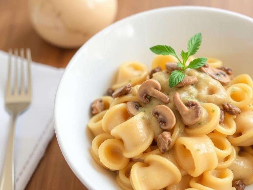 Pasta Malloreddus. 3. Malloreddus with Creamy Mushroom Sauce Pasta Malloreddus. 3. Malloreddus with Creamy Mushroom Sauce