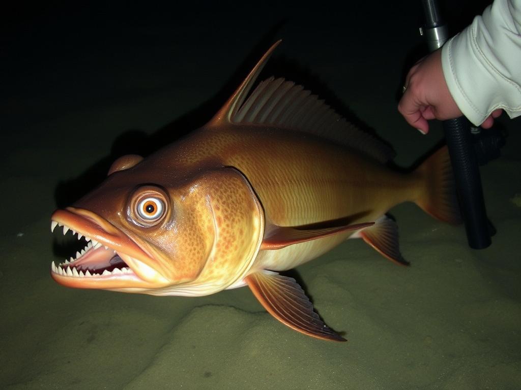 Fish Sea Devil. How They Are Caught: Fishing in the Depths Fish Sea Devil. How They Are Caught: Fishing in the Depths