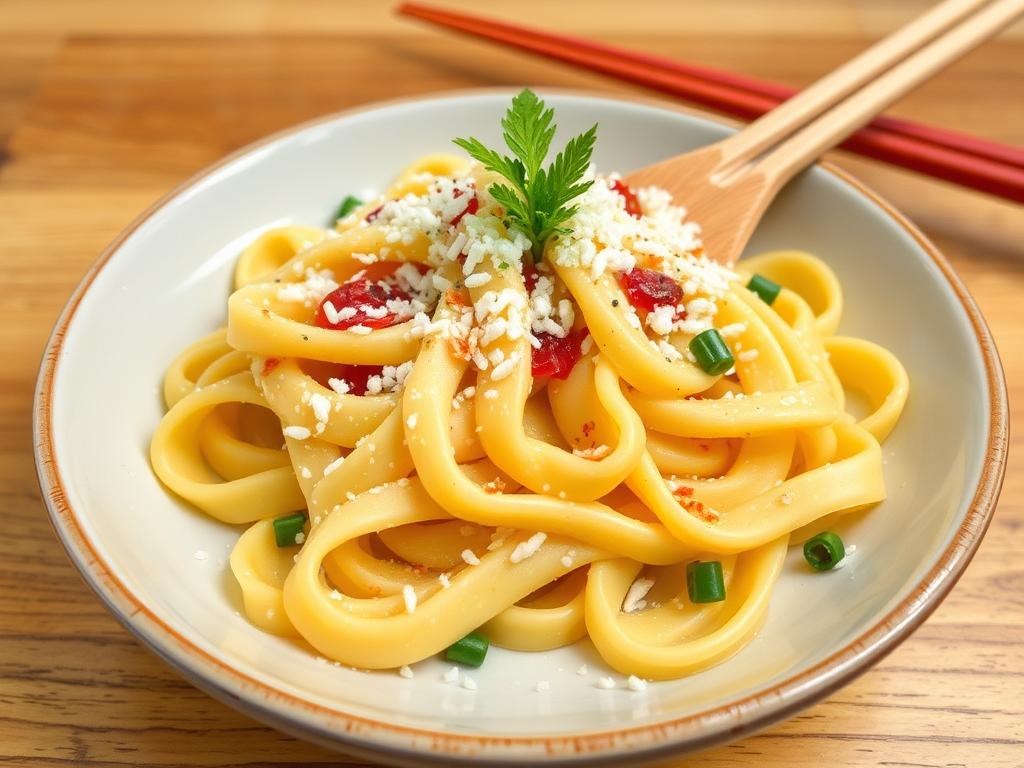Pasta Pappardelle. Japan