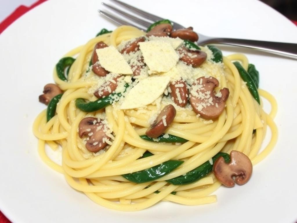 Pasta Concilli. 2. Creamy Mushroom and Spinach Pasta Concilli Pasta Concilli. 2. Creamy Mushroom and Spinach Pasta Concilli