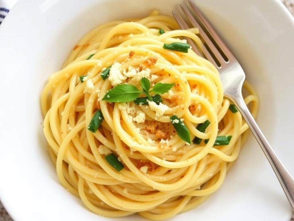 Pasta Capellini. 1. Capellini Aglio e Olio (Garlic and Oil)
