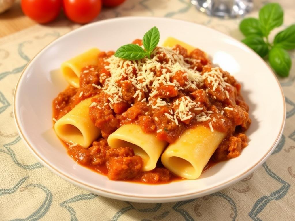 Pasta Paccheri. 1. Paccheri with Neapolitan Meat Ragù Pasta Paccheri. 1. Paccheri with Neapolitan Meat Ragù