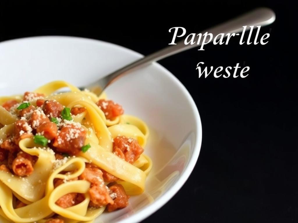 Pasta Pappardelle. What to Eat with Pasta Pappardelle