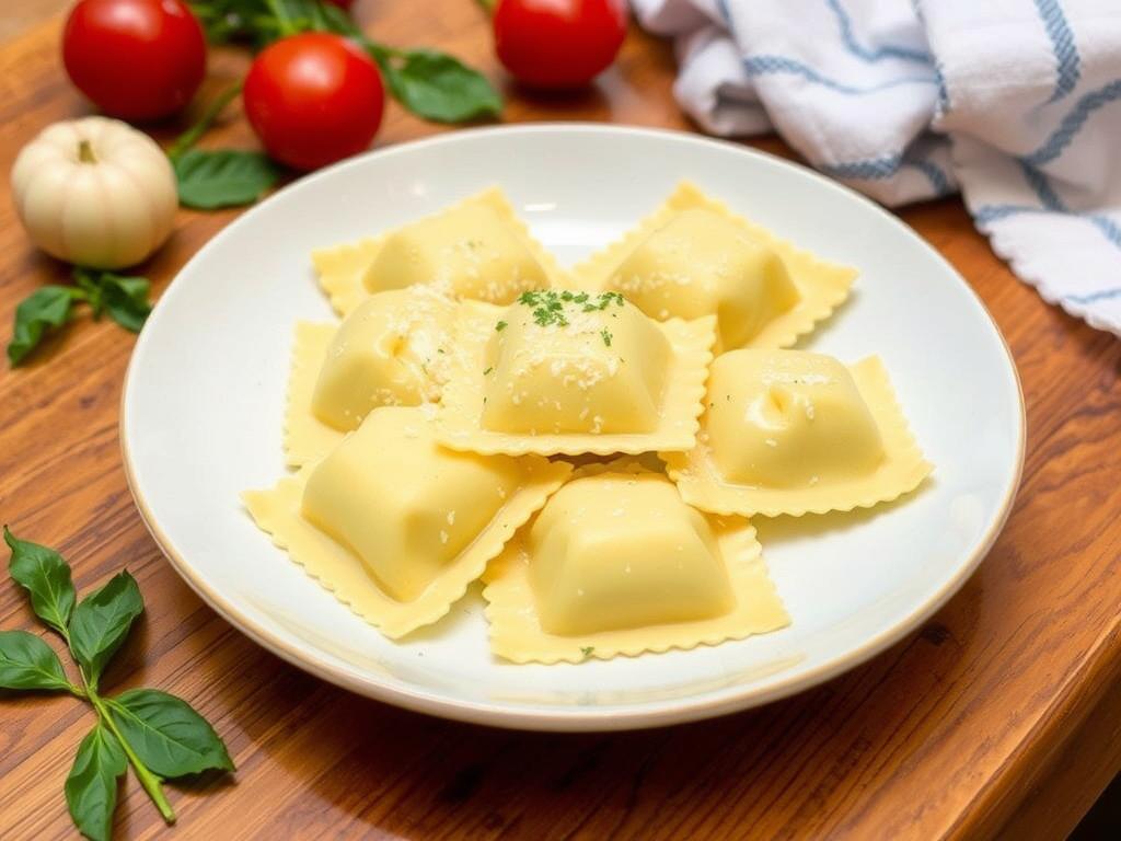 Pasta Ravioli. Modern Variations of Pasta Ravioli