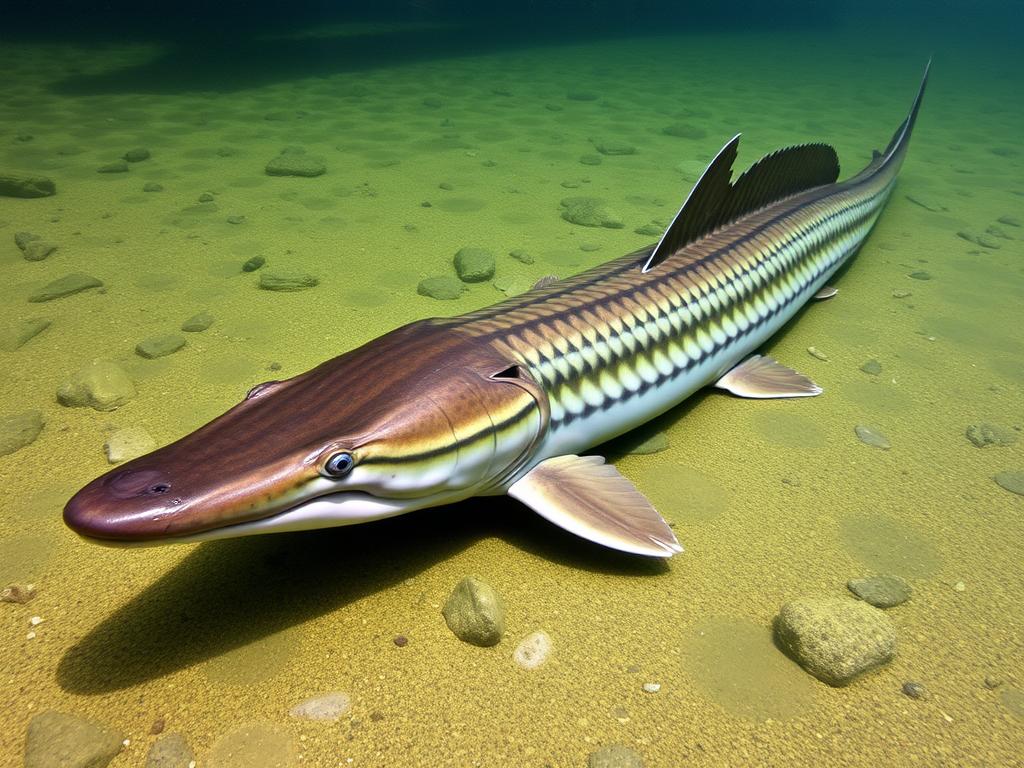 Sturgeon. Siberian Sturgeon (Acipenser baerii)