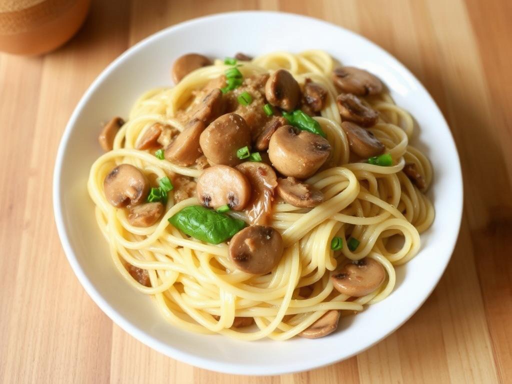 Pasta Vermicelli. 2. Creamy Mushroom and Vermicelli Pasta