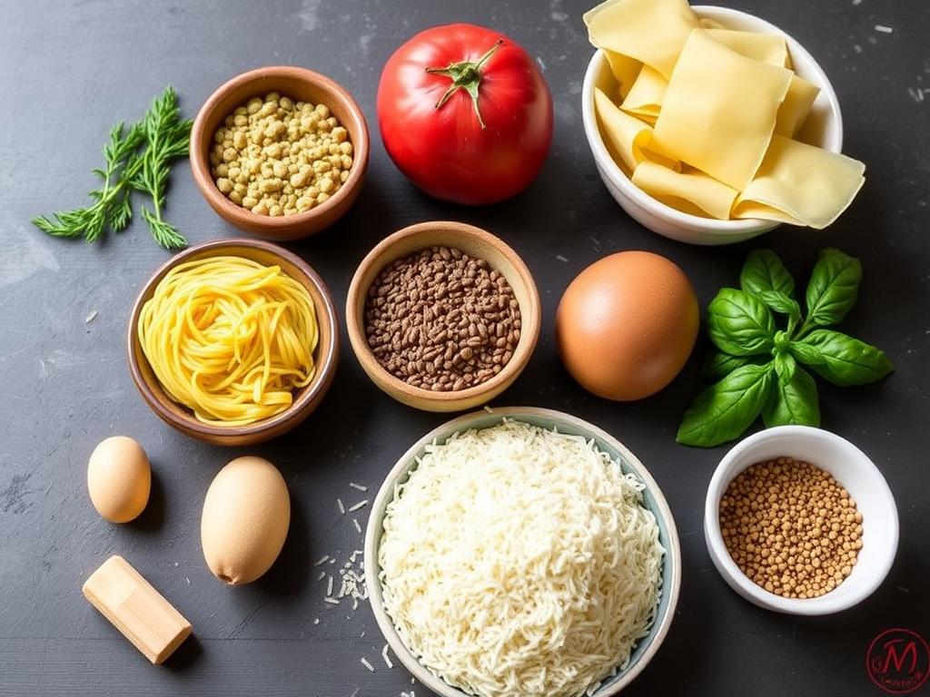 Pasta Filini. Essential Ingredients Needed for Cooking Pasta Filini