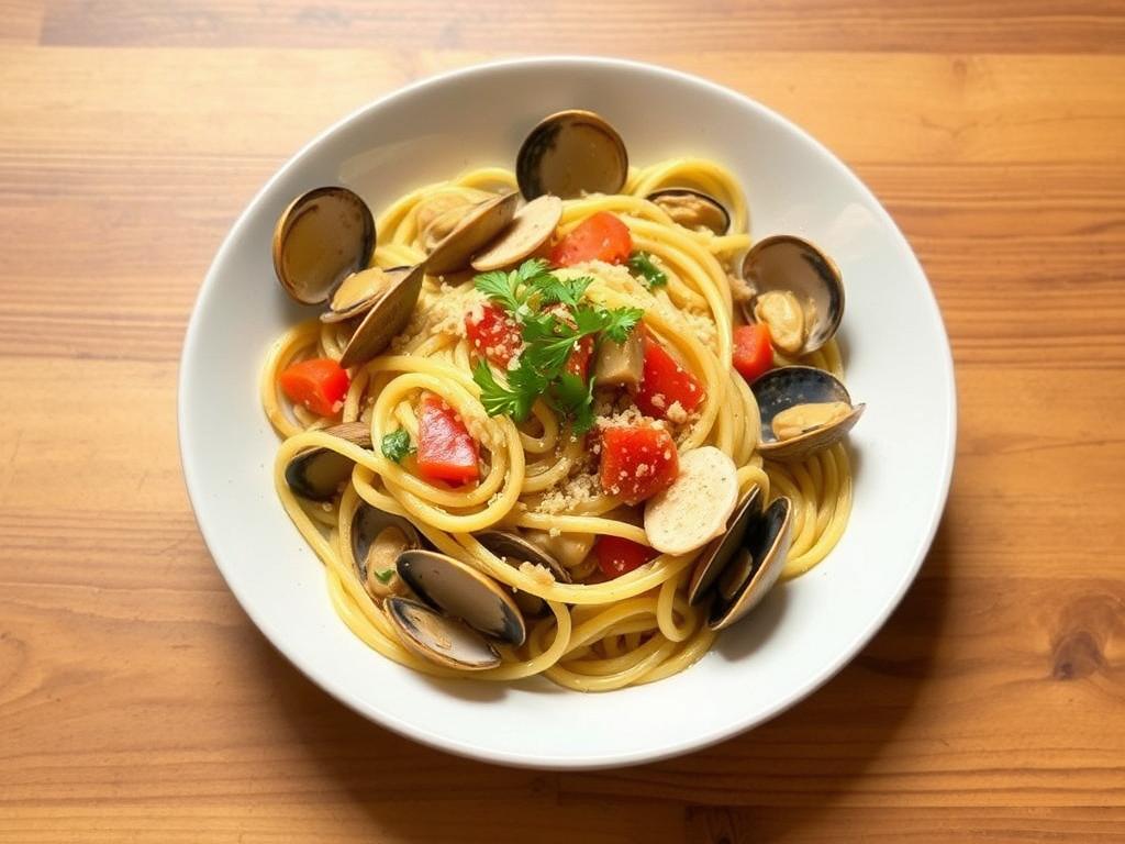 Pasta Linguini. 2. Linguini with Clam Sauce
