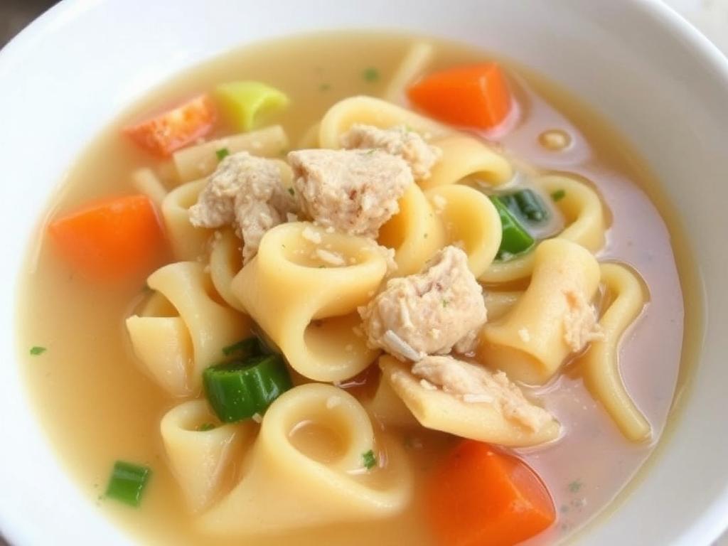 Pasta Filini. 1. Classic Chicken Broth with Pasta Filini