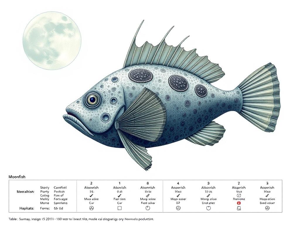 Moonfish. Table: Summary of Moonfish Habitats
