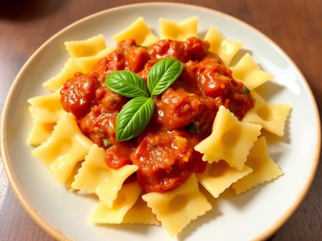Pasta Farfalle or butterfly pasta. 1. Classic Farfalle with Tomato Basil Sauce Pasta Farfalle or butterfly pasta. 1. Classic Farfalle with Tomato Basil Sauce