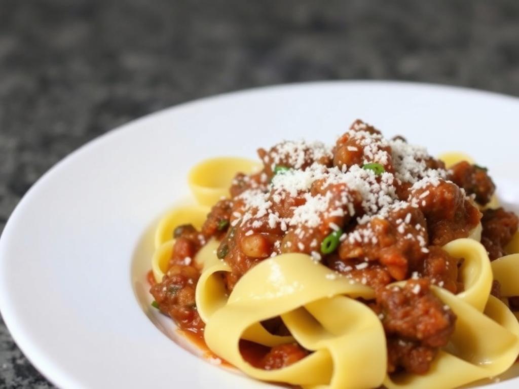 Pasta Pappardelle. 1. Pappardelle with Wild Boar Ragù (Tuscany Classic)