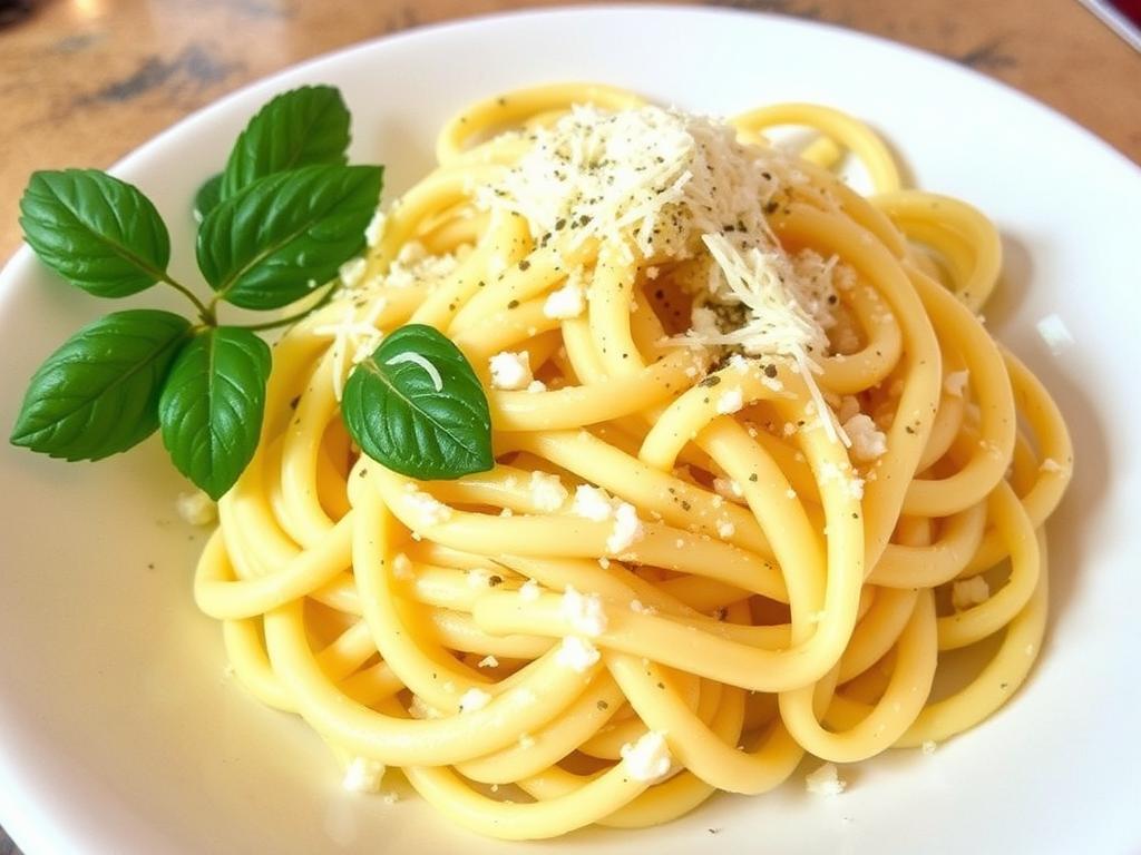 Pasta Bucatini. 2. Bucatini Cacio e Pepe