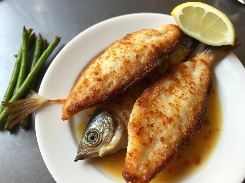 Mullet. 3. Fried Mullet Fillets