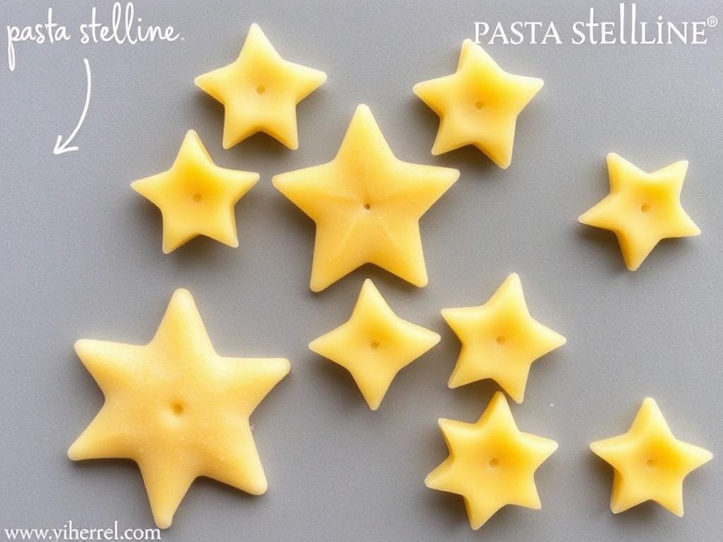 Pasta Stelline. Author’s Varieties of Pasta Stelline from Chefs