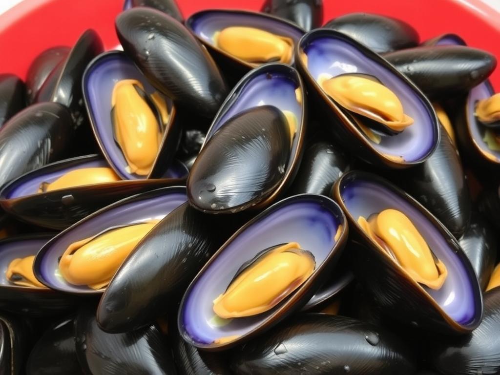 Mussels. Blue Mussel (Mytilus edulis)