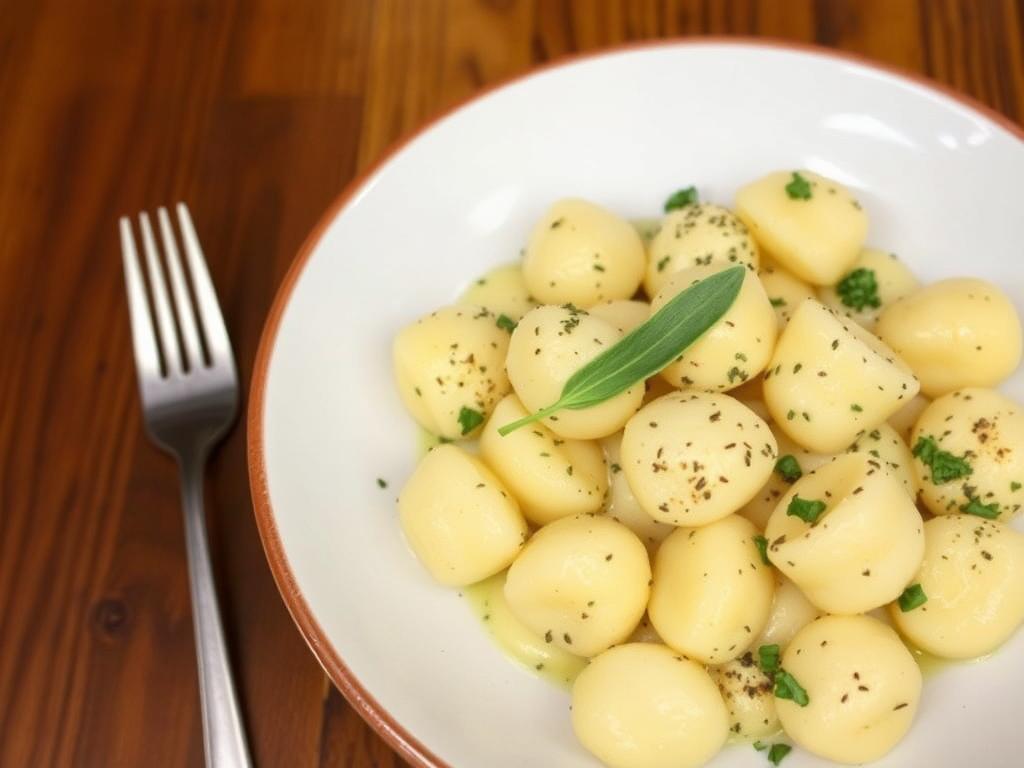 Pasta Niocchi. Classic Potato Niocchi with Sage Butter