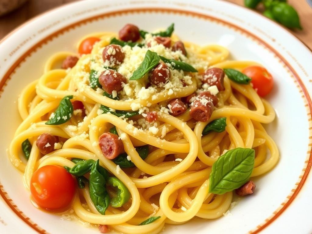 Pasta Concillione. Vegetarian Concillione