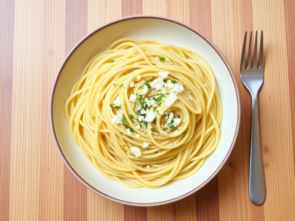 Pasta Spaghetti. 1. Classic Spaghetti Aglio e Olio