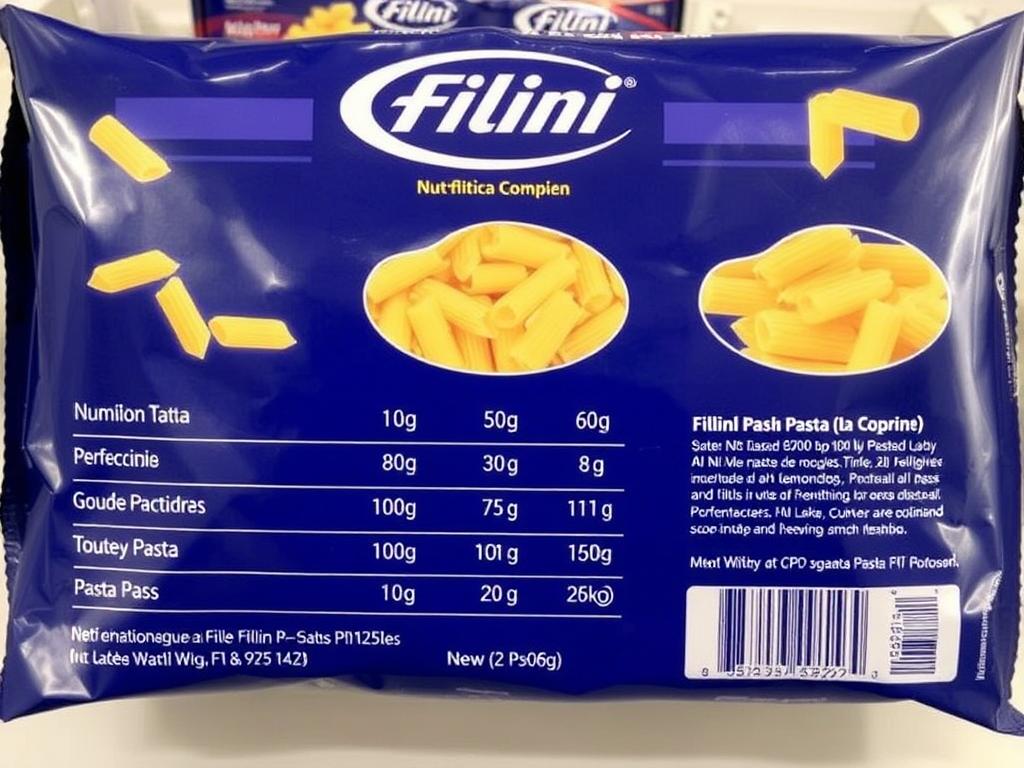 Pasta Filini. Nutritional Value of Pasta Filini