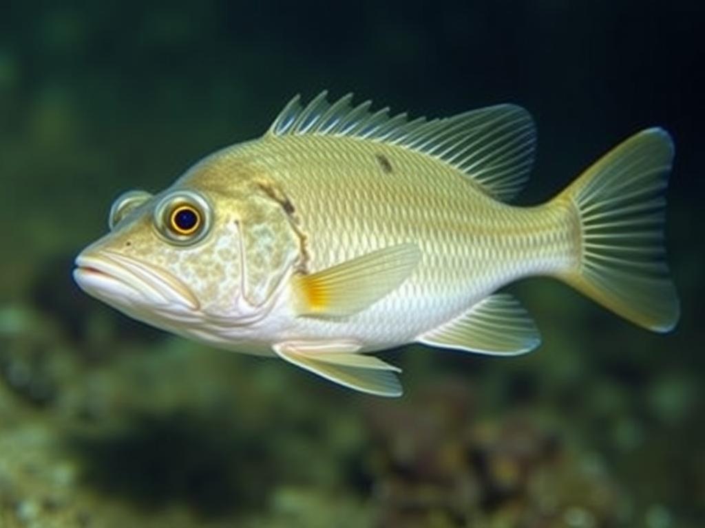 Croaker fish. Atlantic Croaker (Micropogonias undulatus)