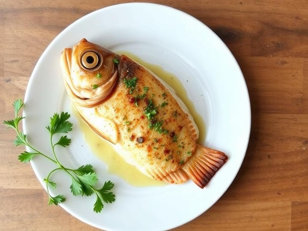Croaker fish. 4. Pan-Seared Croaker with Garlic and Parsley