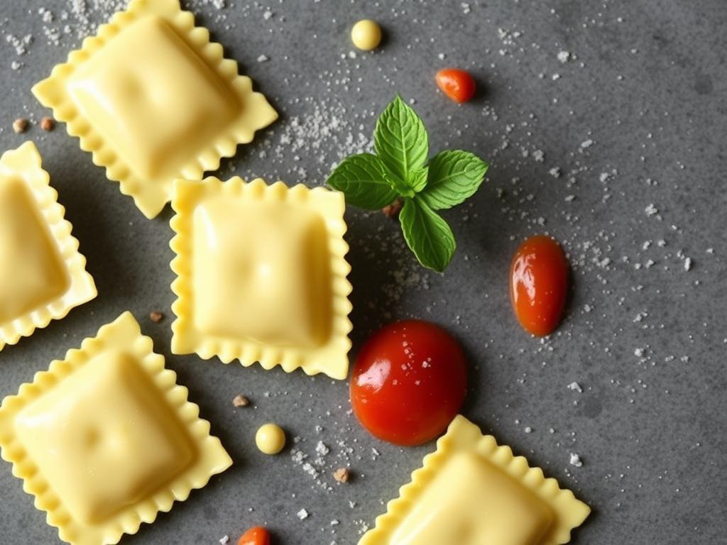 Pasta Ravioli. Author's Varieties of Pasta Ravioli from Chefs