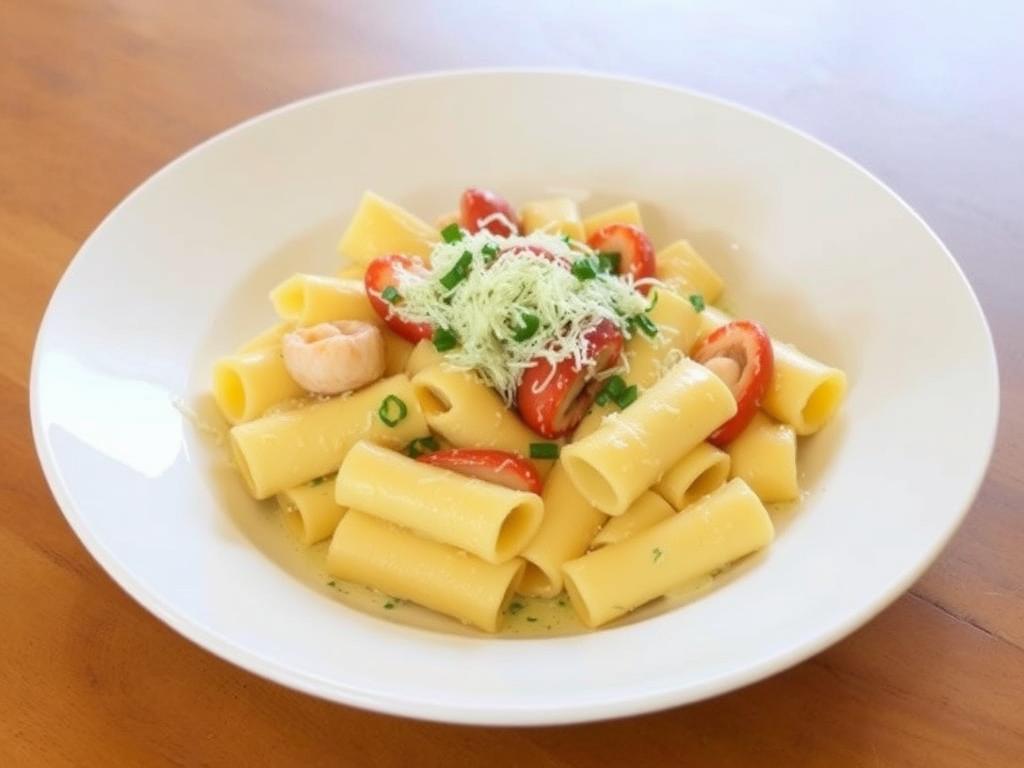 Pasta Paccheri. 3. Paccheri with Seafood and Lemon Sauce Pasta Paccheri. 3. Paccheri with Seafood and Lemon Sauce