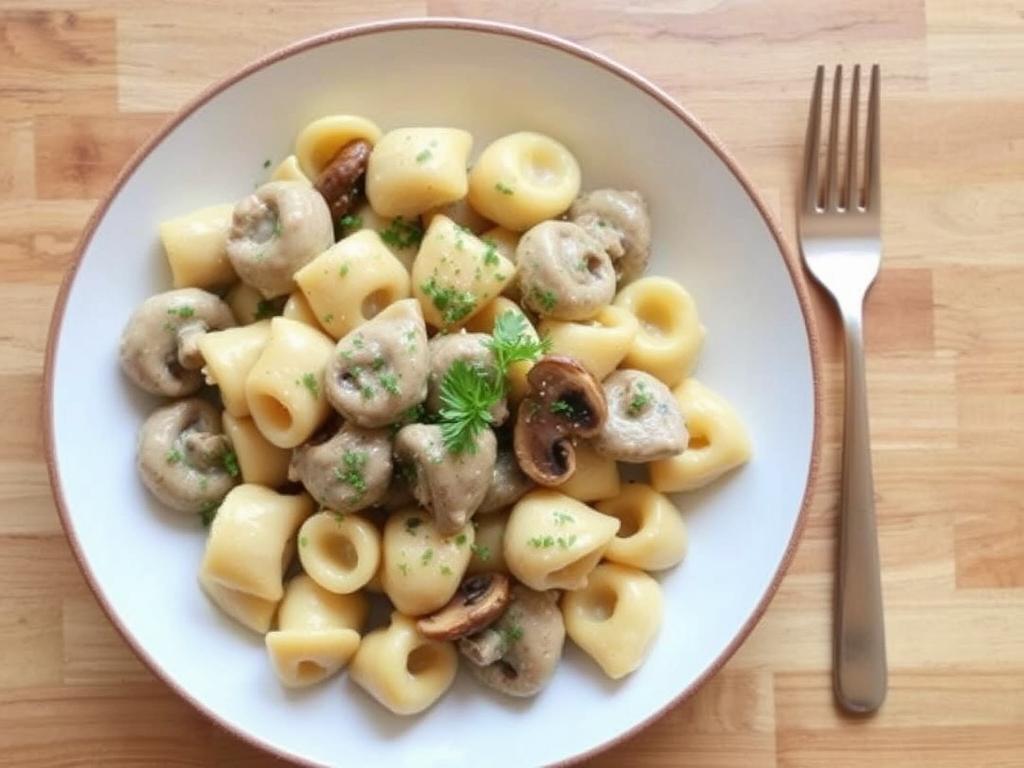 Pasta Orequette. 3. Creamy Mushroom Orecchiette