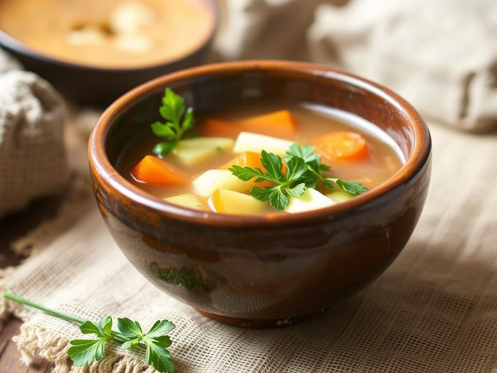 Stone Soup. Nourishment in a Bowl: Nutritional Value of Stone Soup