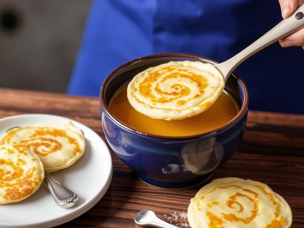 Fladle pancakes for soup. The Origins and History of Fladle Pancakes for Soup Fladle pancakes for soup. The Origins and History of Fladle Pancakes for Soup