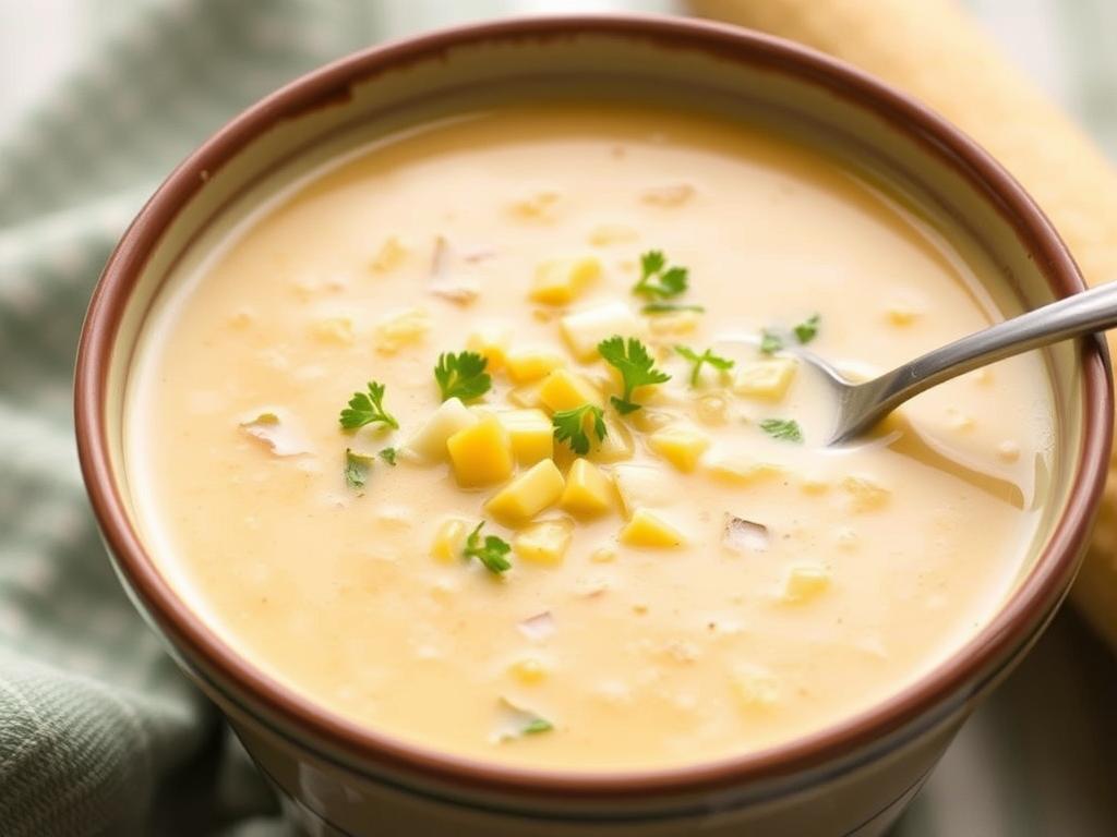 Corn chowder soup. Tracing the Roots: Where Corn Chowder Soup First Appeared