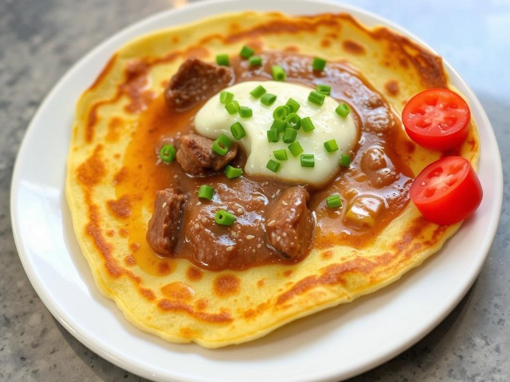 Pancakes with meat. Popularity in different countries Pancakes with meat Pancakes with meat. Popularity in different countries Pancakes with meat