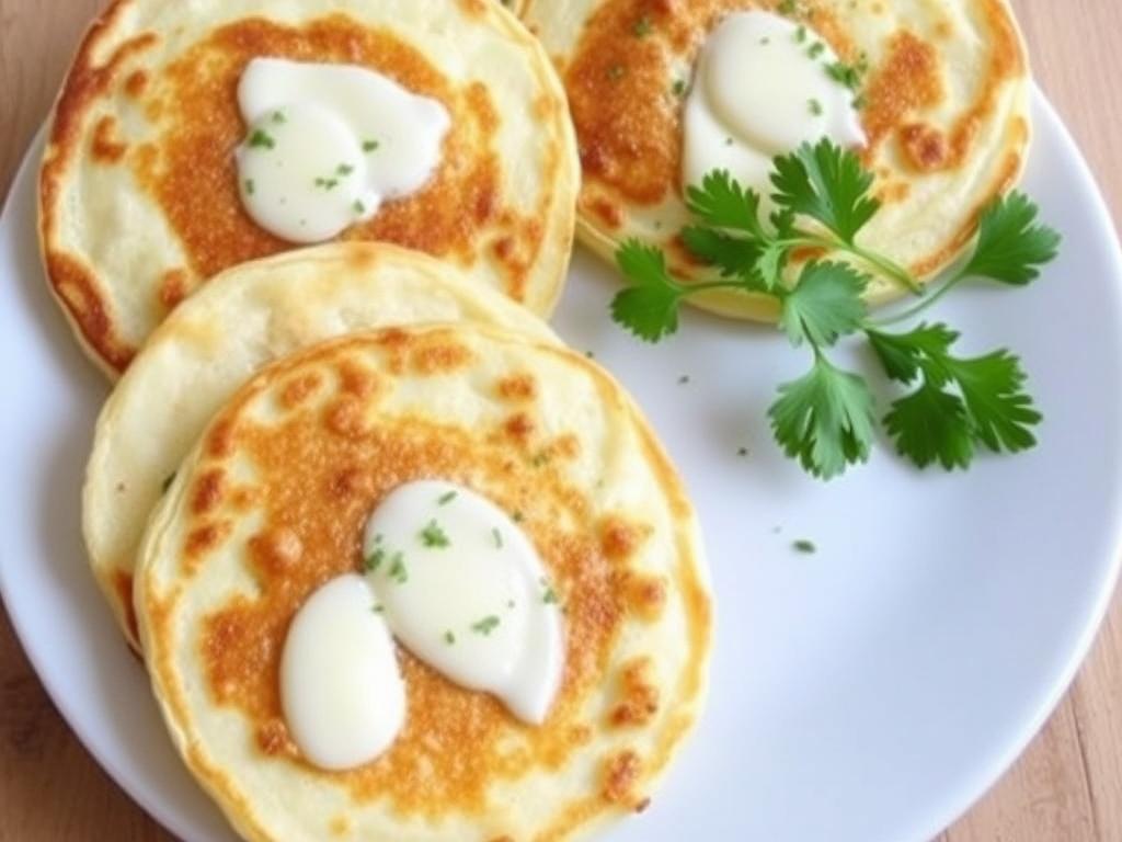 Pancakes with cheese and herbs. 3 best recipes for cooking Pancakes with cheese and herbs