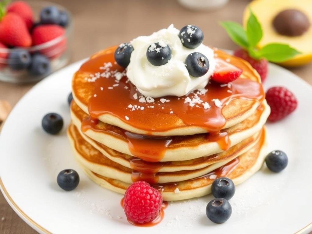 Pancakes with berries. Nutritional value Pancakes with berries