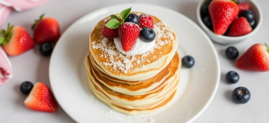 Bright Stacks: The Joy of Pancakes with berries