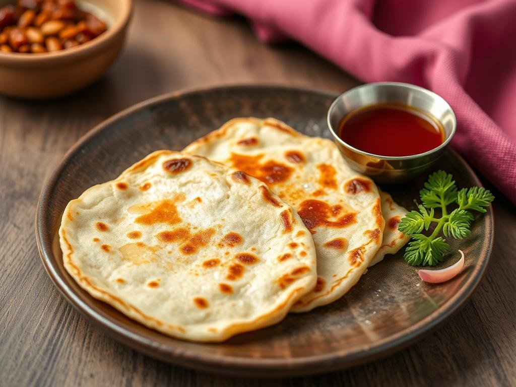 Chinese Jianbing pancakes. Nutritional value Chinese Jianbing pancakes