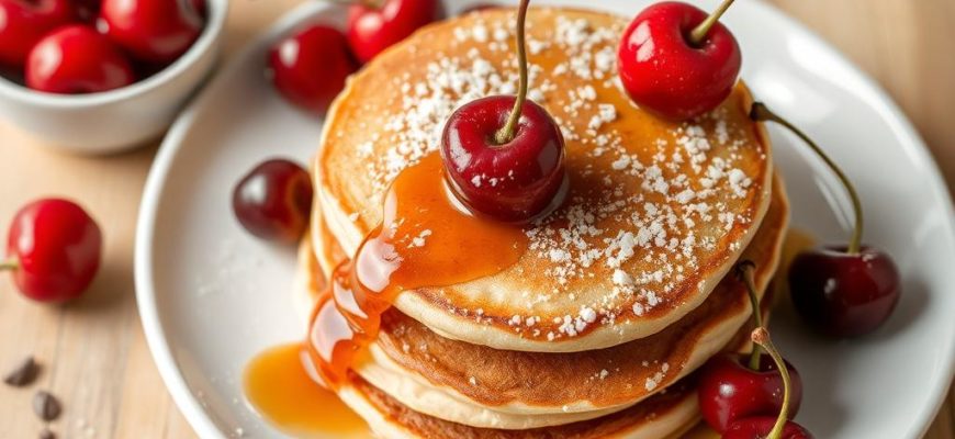 Cherry-kissed pancakes: ways to make mornings blossom